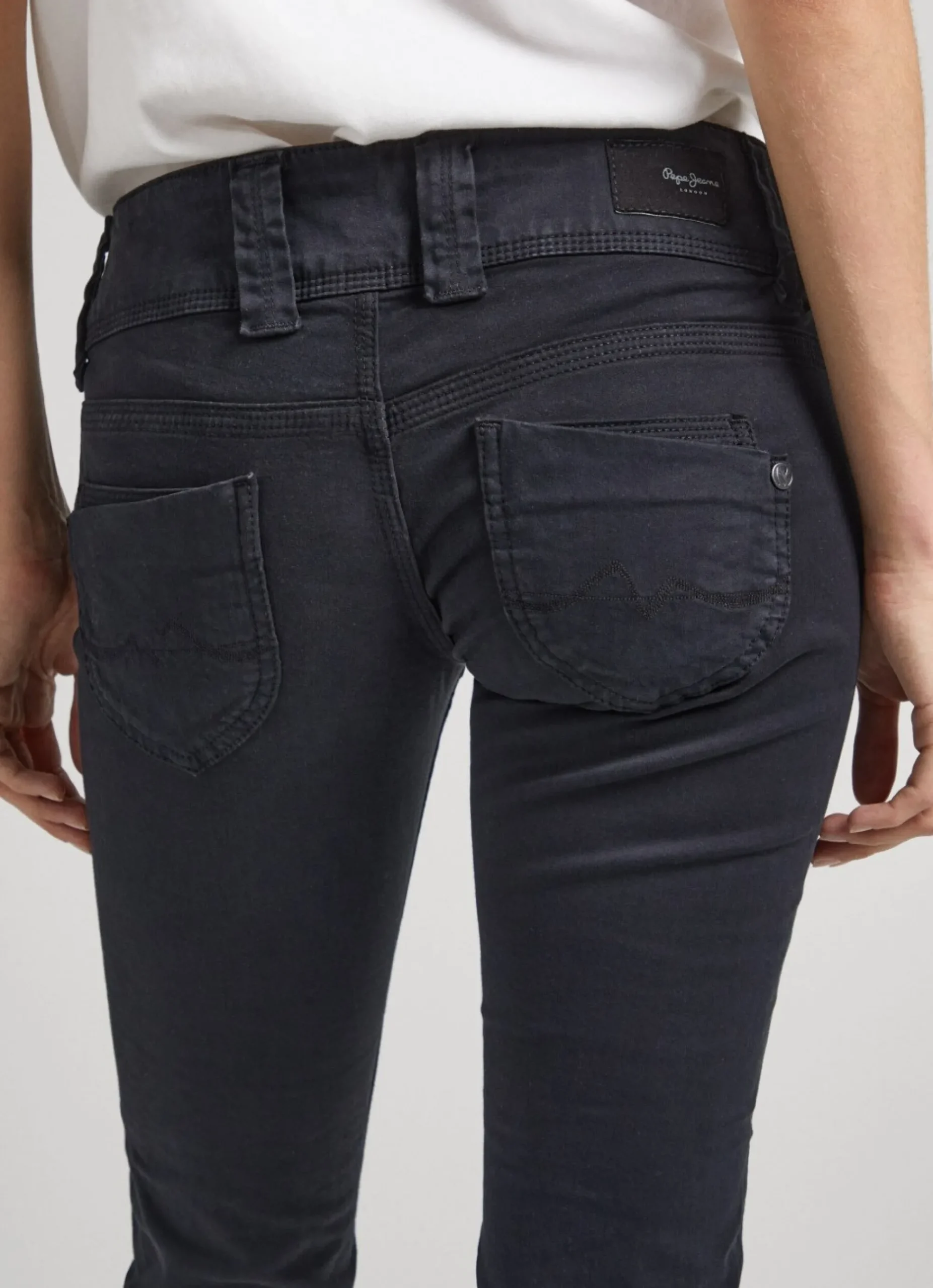 Mulher Pepe Jeans Calças>Calças Straight Fit Com 5 Bolsos