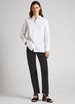 Mulher Pepe Jeans Camisas E Blusas>Camisa Algodao Popelina Oversize Fit