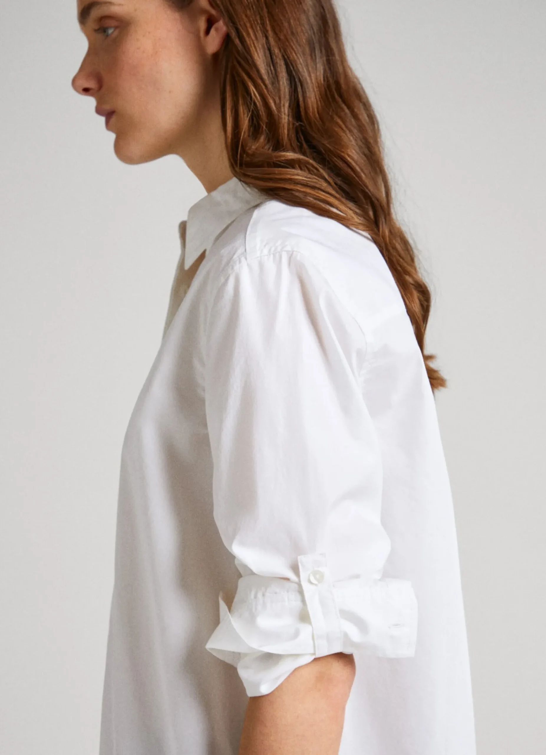 Mulher Pepe Jeans Camisas E Blusas>Camisa Algodao Popelina Oversize Fit