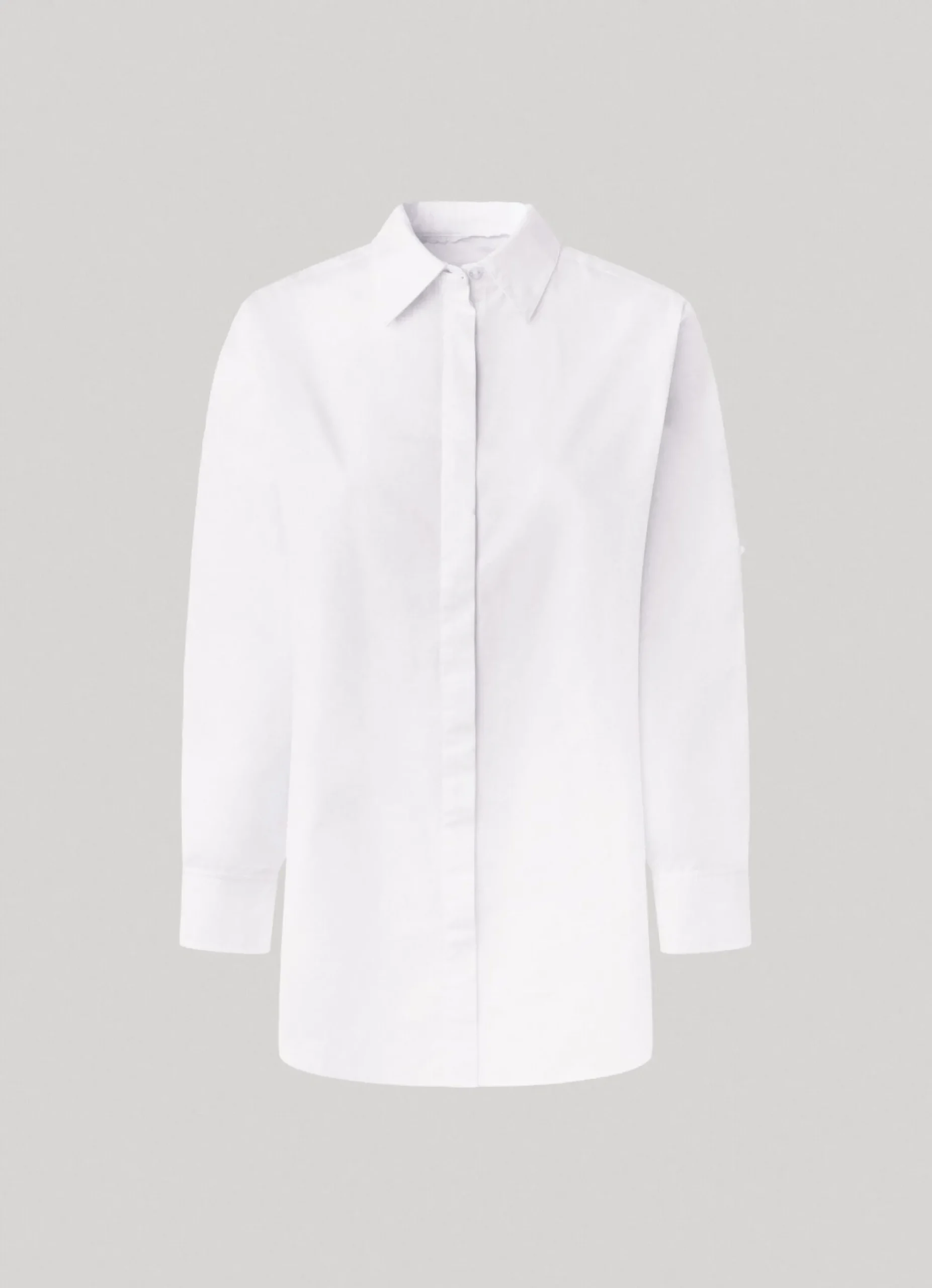 Mulher Pepe Jeans Camisas E Blusas>Camisa Algodao Popelina Oversize Fit