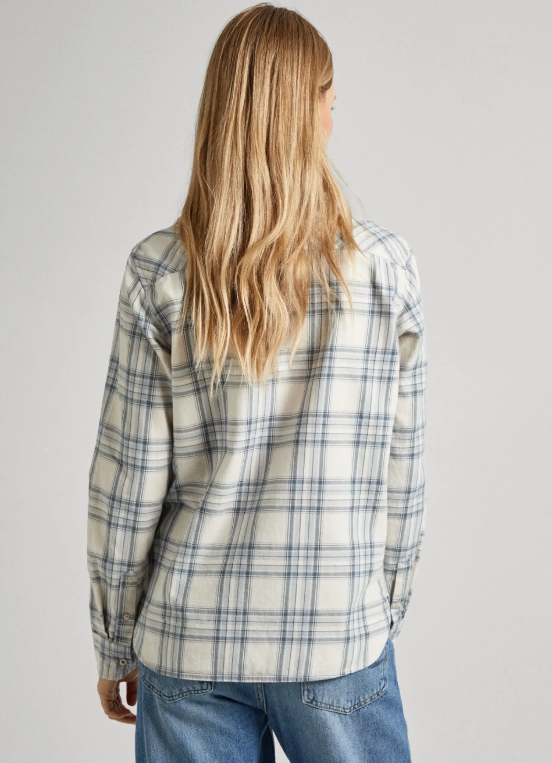Mulher Pepe Jeans Camisas E Blusas>Camisa Algodao Xadrez