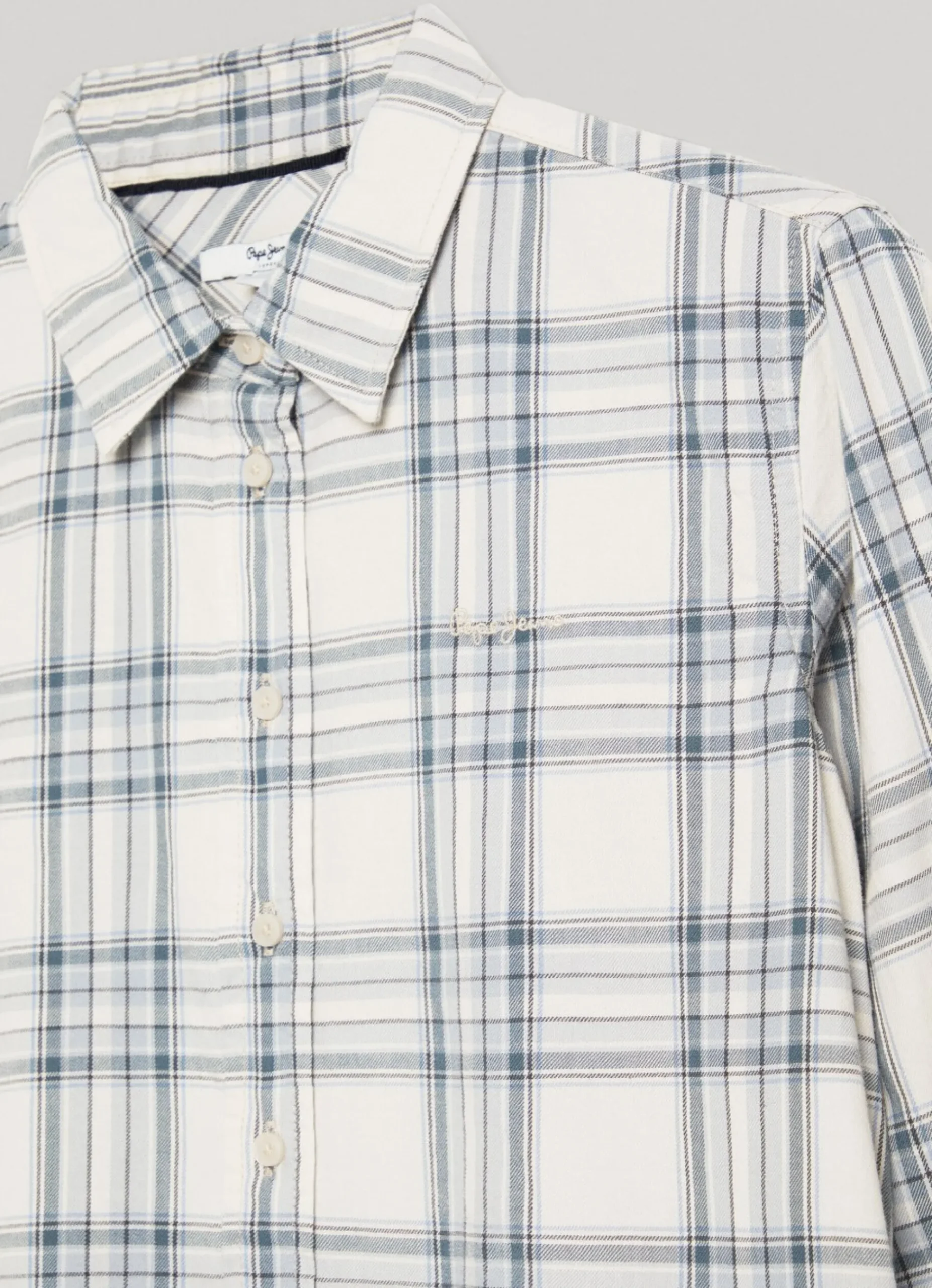 Mulher Pepe Jeans Camisas E Blusas>Camisa Algodao Xadrez