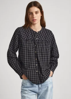 Mulher Pepe Jeans Camisas E Blusas>Camisa Algodao Xadrez