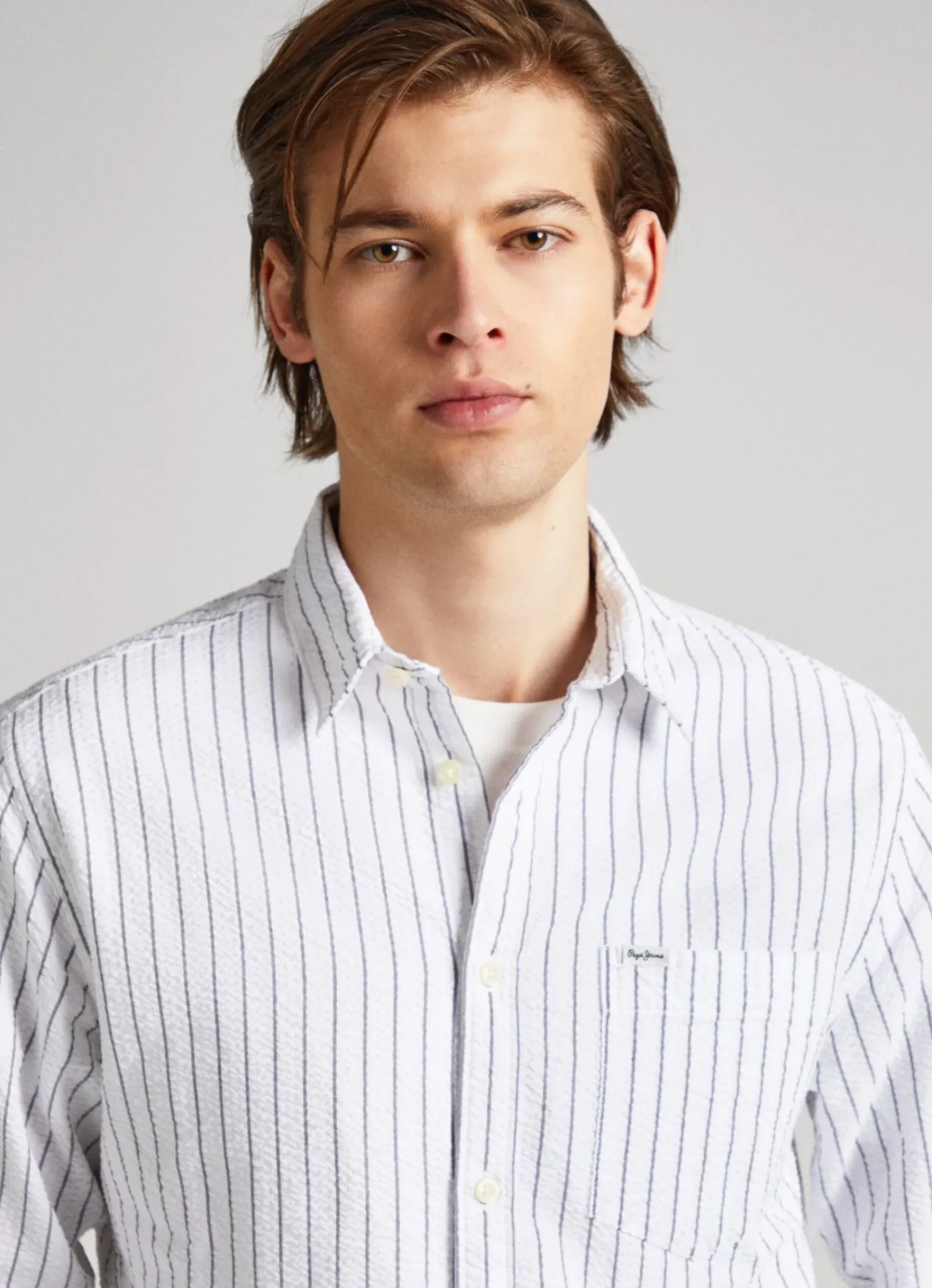 Homem Pepe Jeans Camisas>Camisa As Riscas Regular Fit