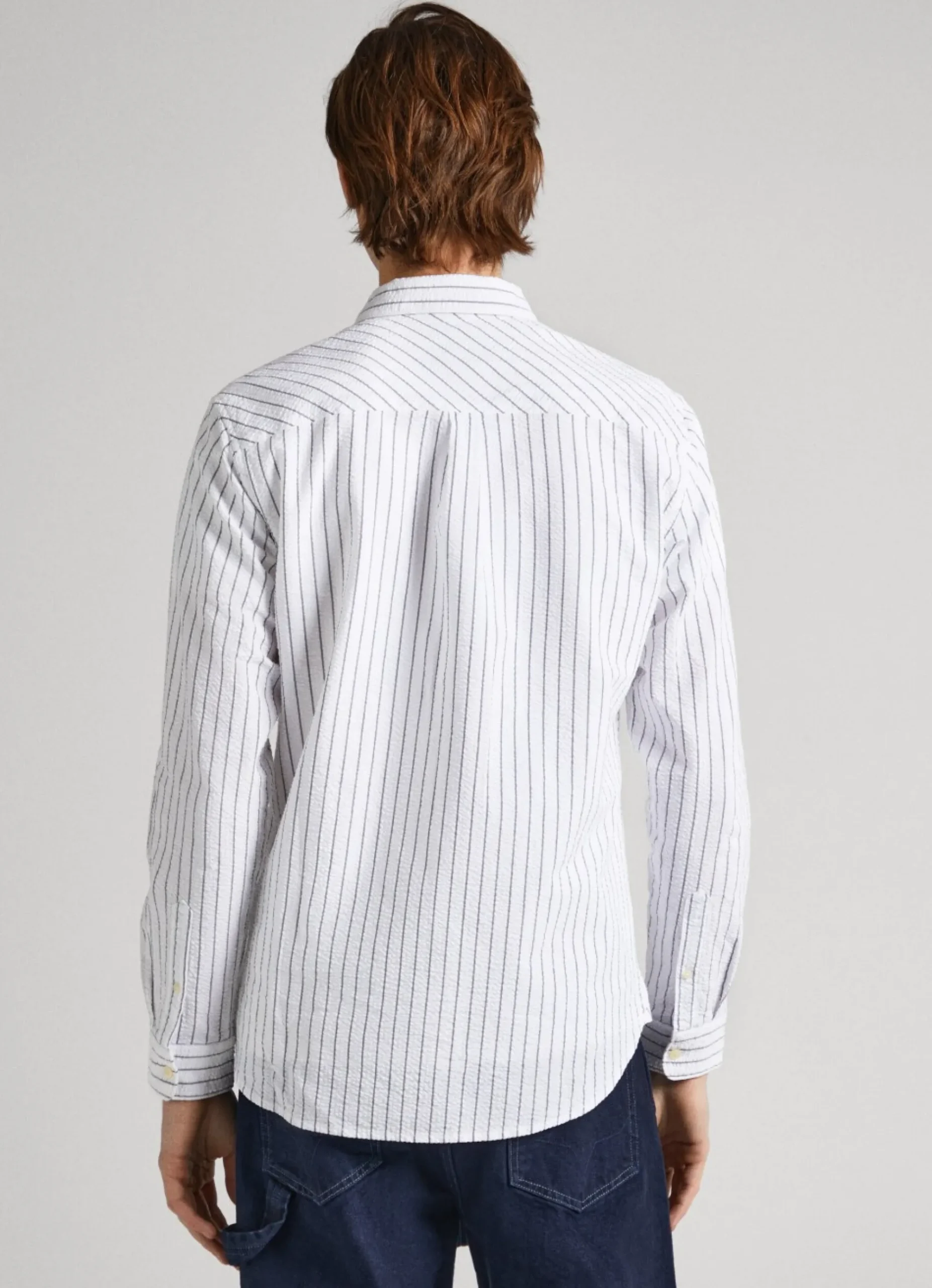 Homem Pepe Jeans Camisas>Camisa As Riscas Regular Fit