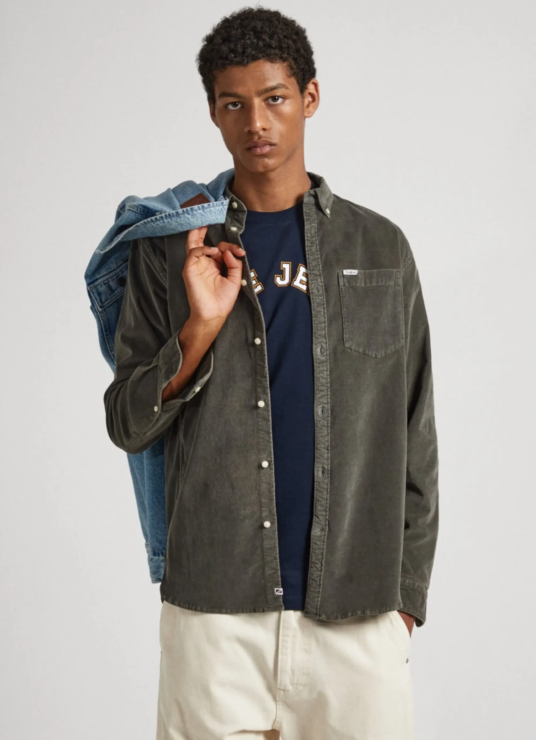Homem Pepe Jeans Camisas>Camisa Bombazina Regular Fit