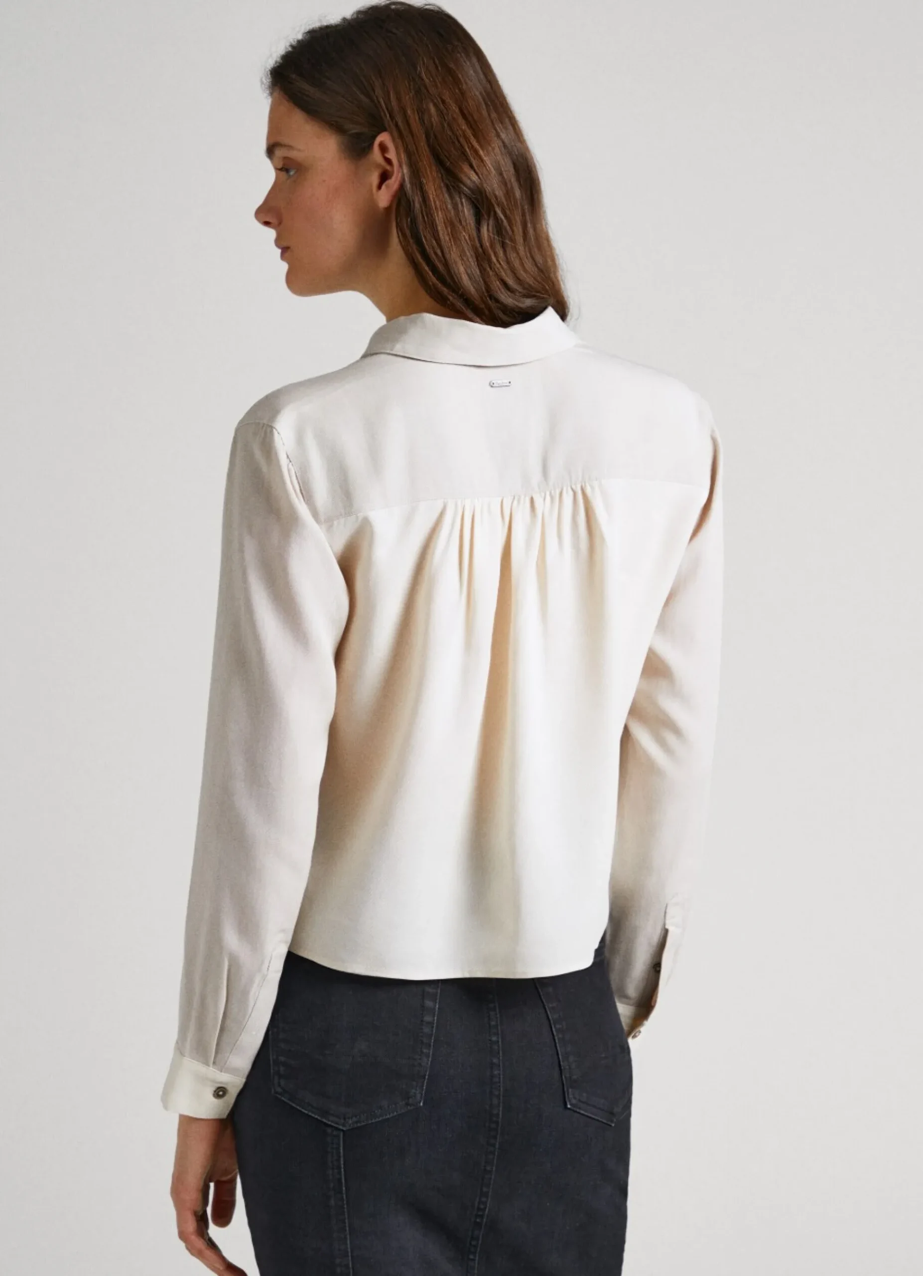 Mulher Pepe Jeans Camisas E Blusas>Camisa Com Efeito Patch