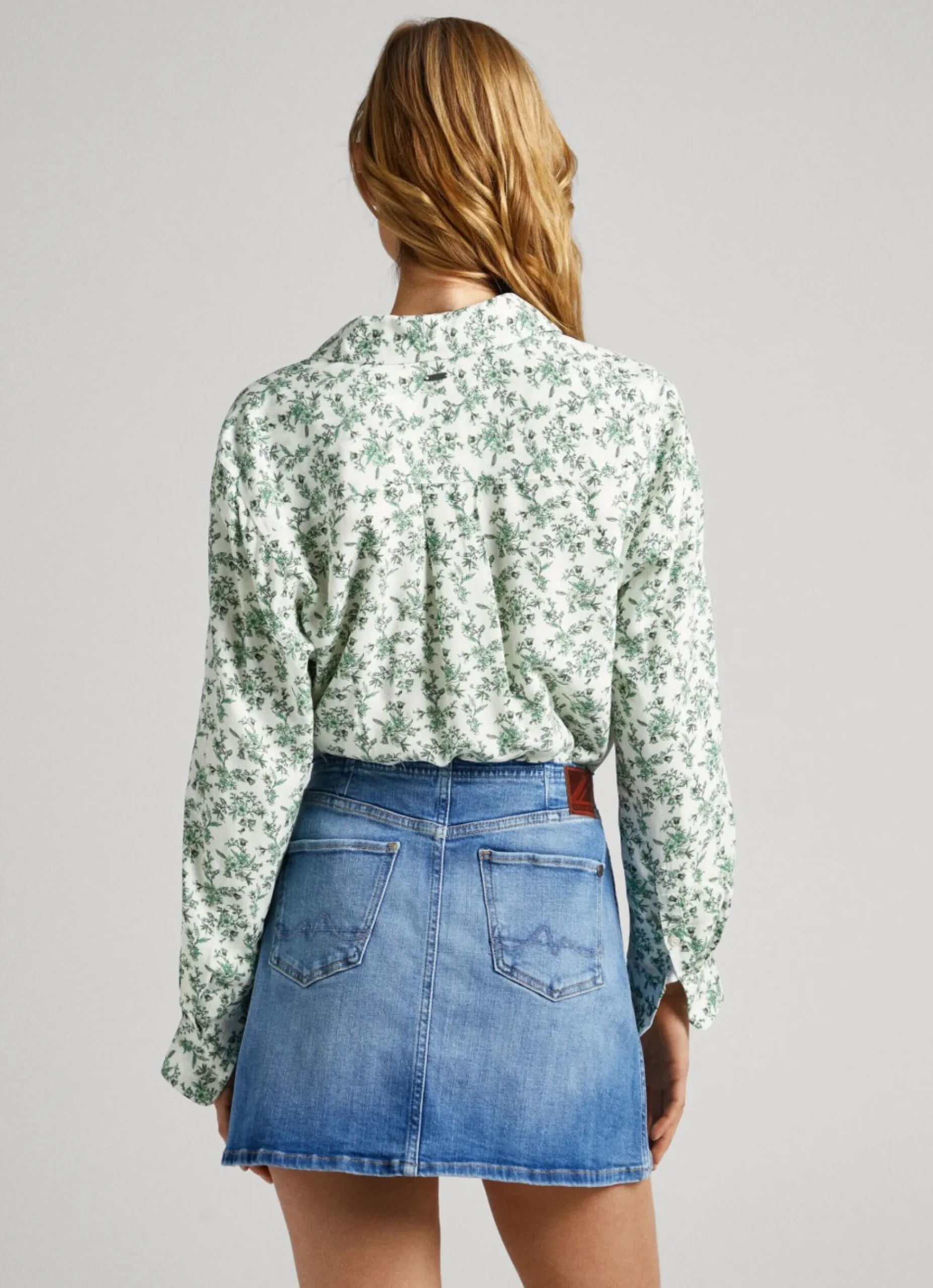 Mulher Pepe Jeans Camisas E Blusas>Camisa Com Padrao Geometrico