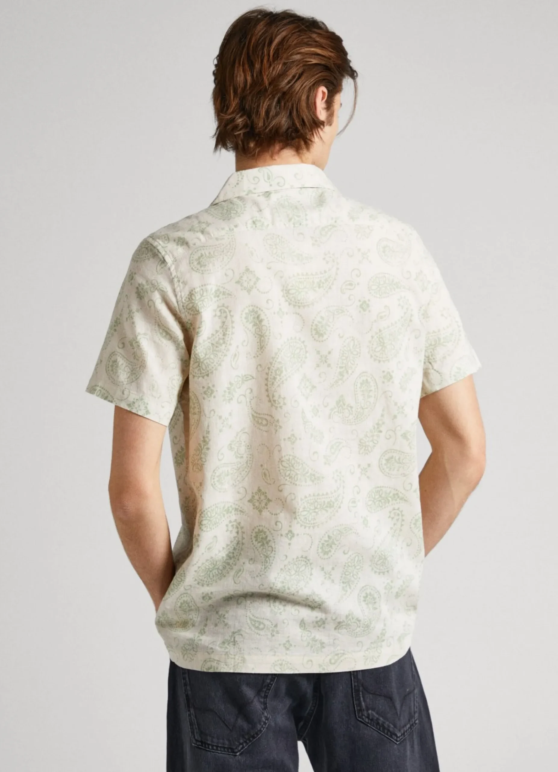 Homem Pepe Jeans Camisas>Camisa De Manga Curta Paisley