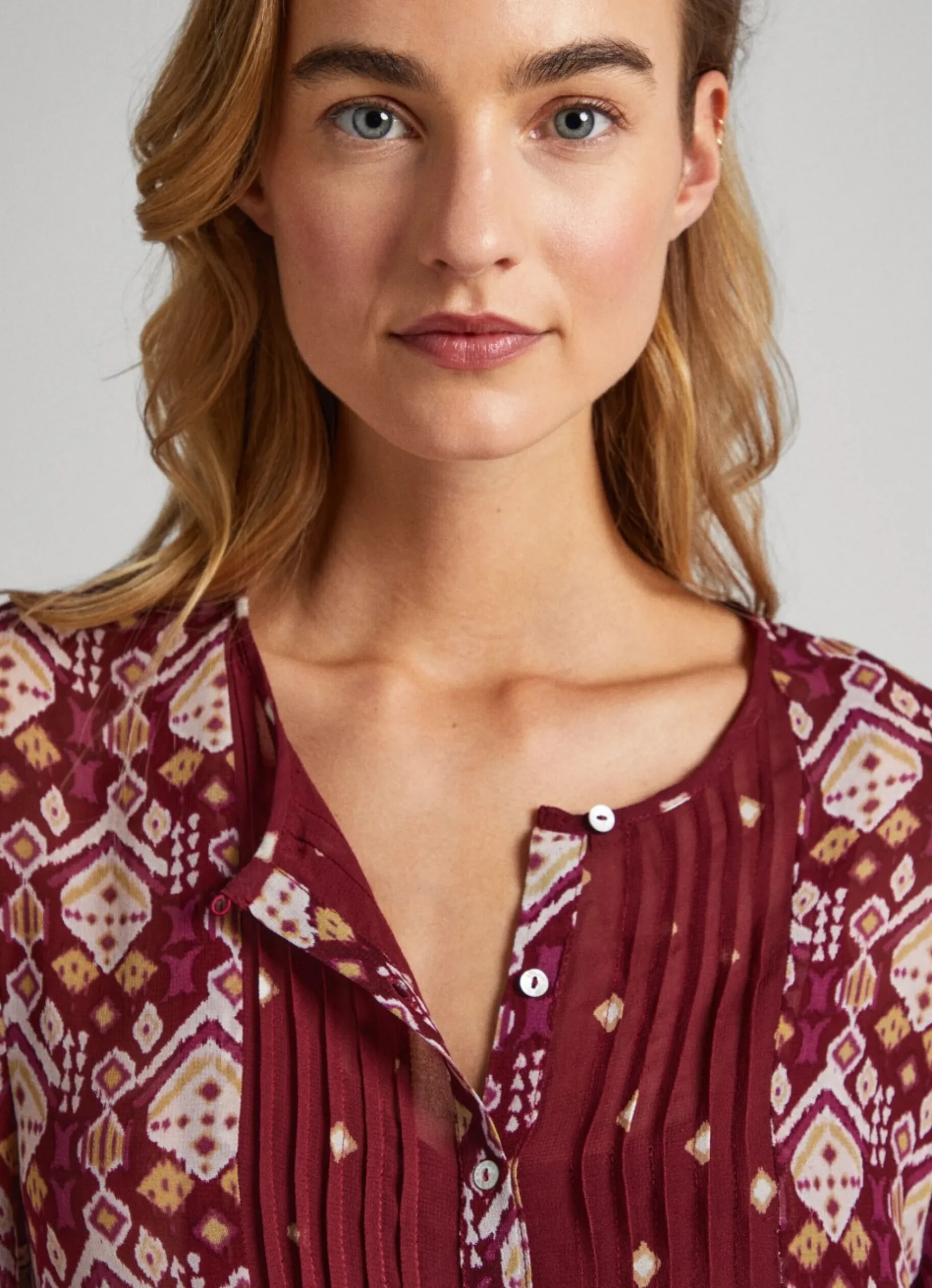 Mulher Pepe Jeans Camisas E Blusas>Camisa Estampado Ornamental