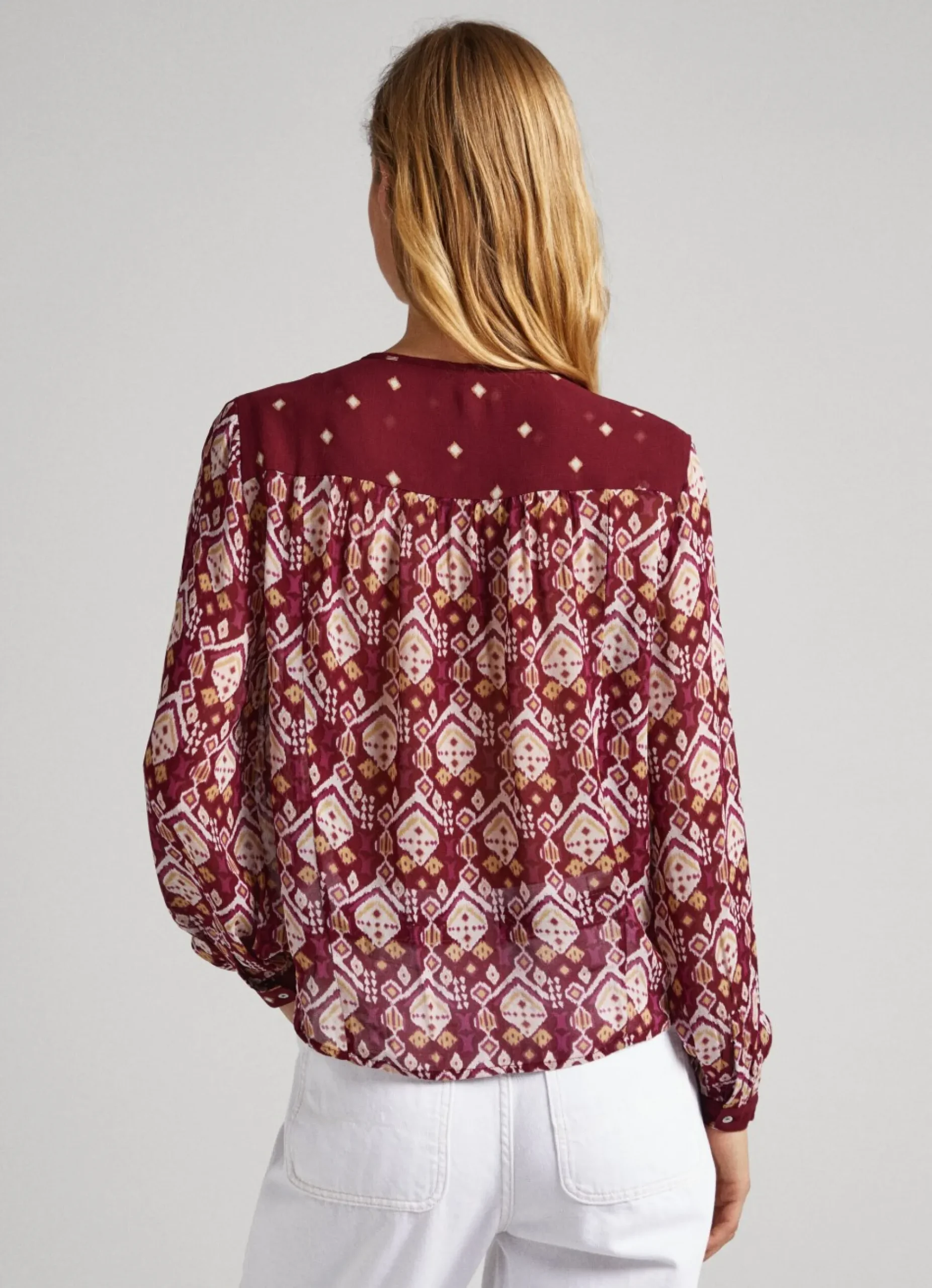 Mulher Pepe Jeans Camisas E Blusas>Camisa Estampado Ornamental