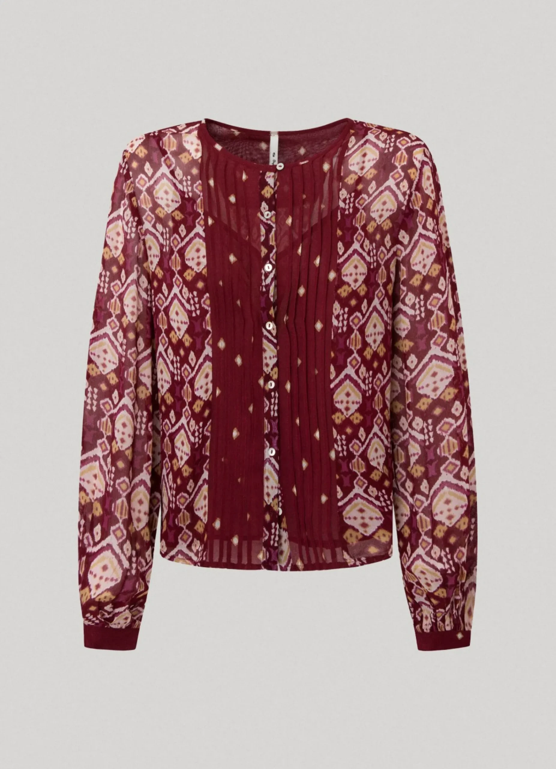 Mulher Pepe Jeans Camisas E Blusas>Camisa Estampado Ornamental