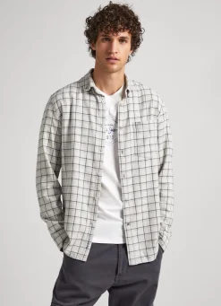 Homem Pepe Jeans Camisas>Camisa Melange Xadrez Janela