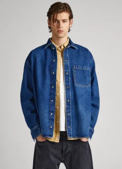 Homem Pepe Jeans Camisas>Camisa Oversized