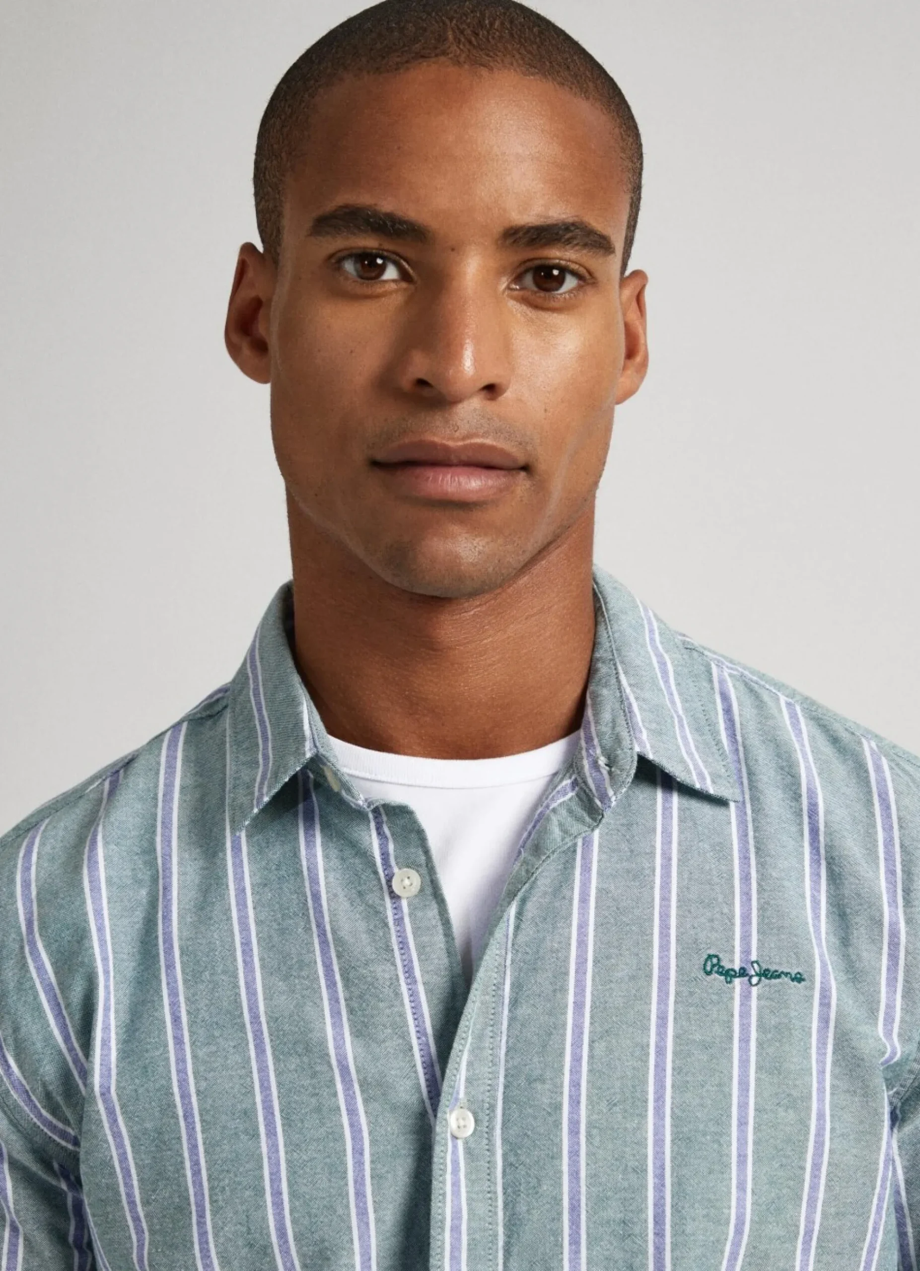Homem Pepe Jeans Camisas>Camisa Oxford As Riscas