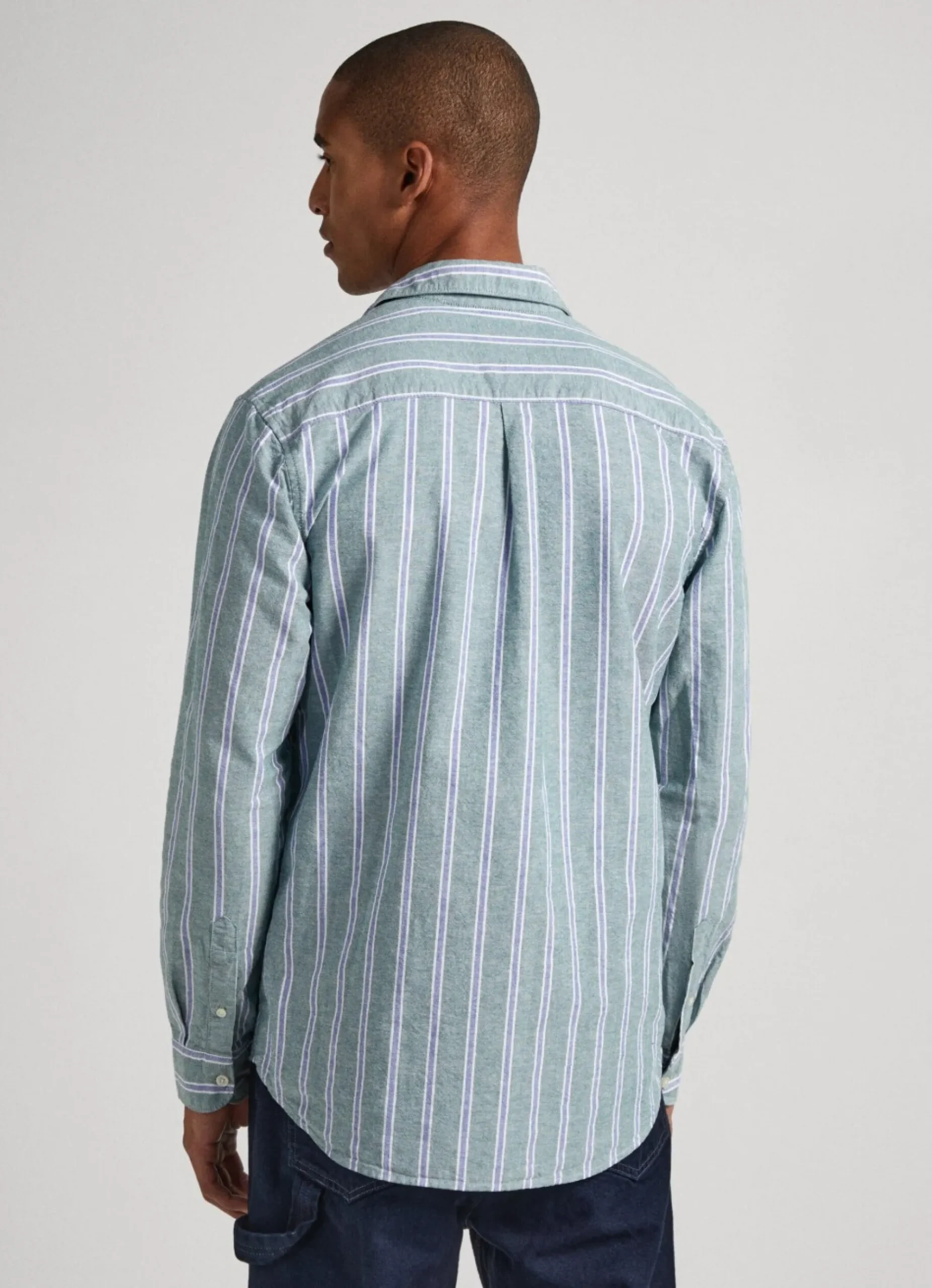Homem Pepe Jeans Camisas>Camisa Oxford As Riscas