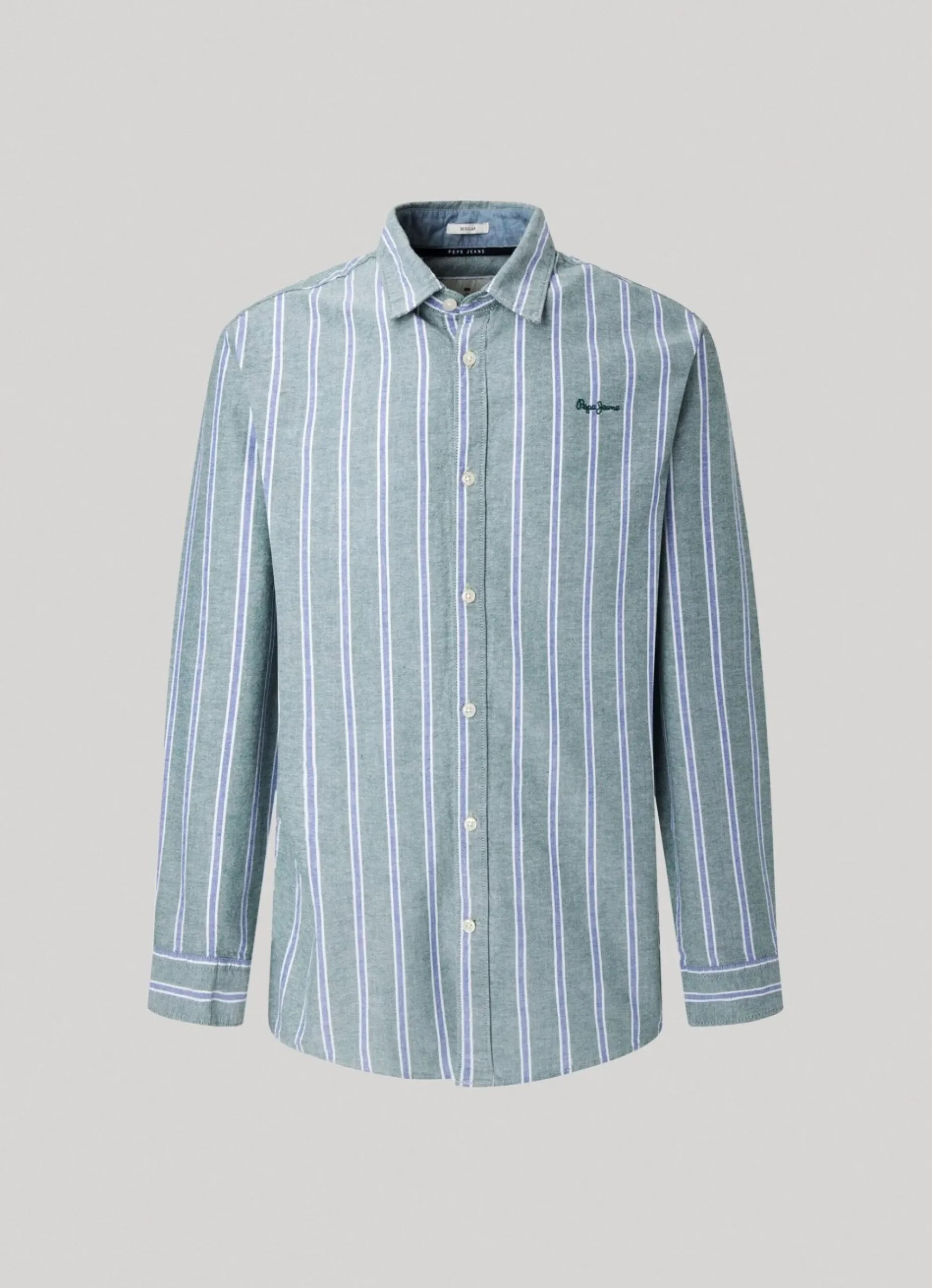 Homem Pepe Jeans Camisas>Camisa Oxford As Riscas
