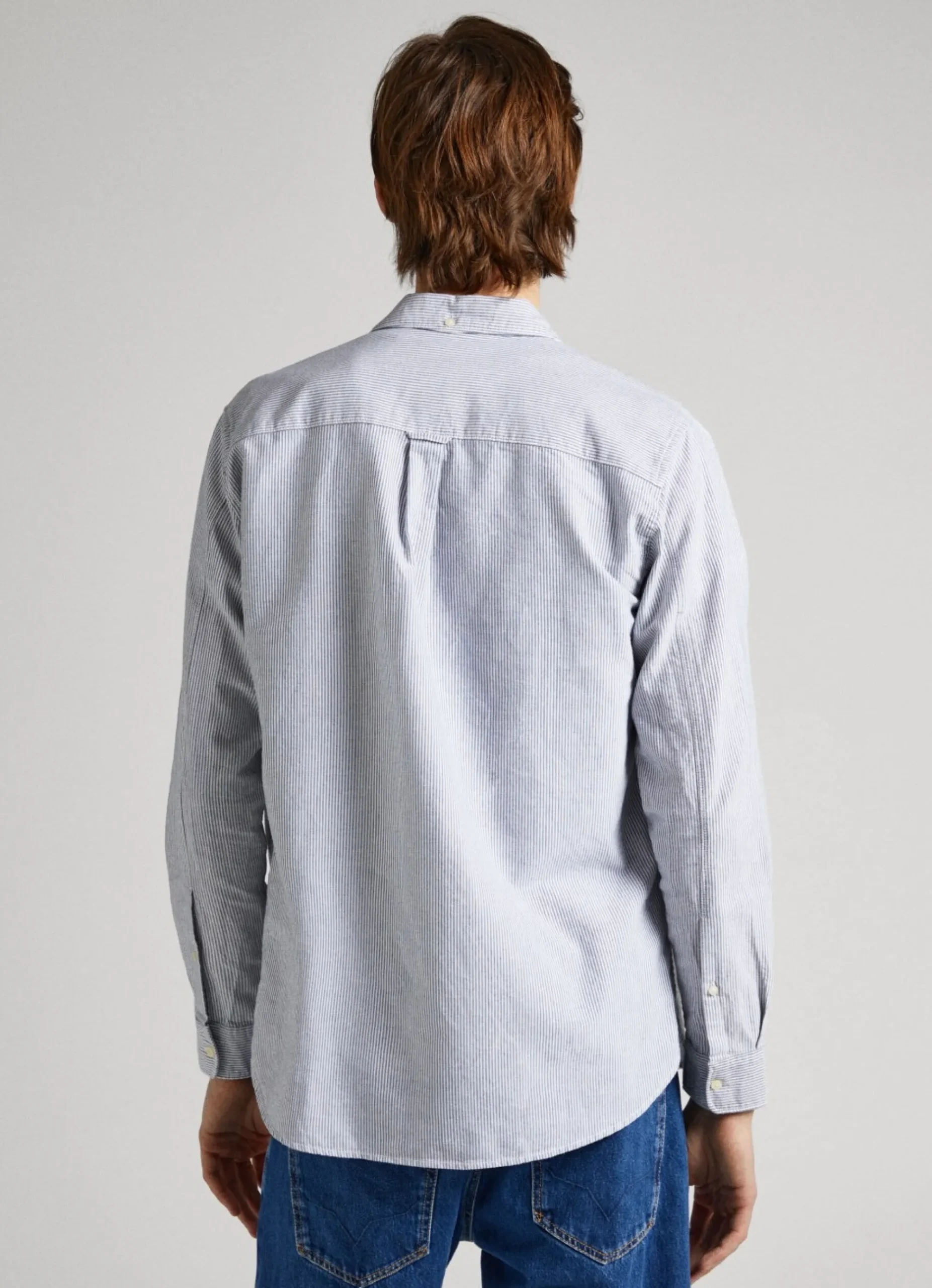 Homem Pepe Jeans Camisas>Camisa Oxford As Riscas Bengala