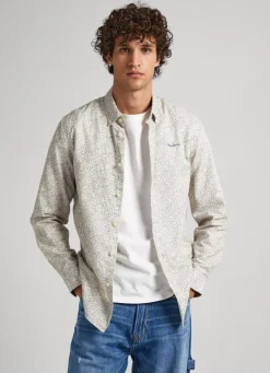 Homem Pepe Jeans Camisas>Camisa Oxford Padrao Floral