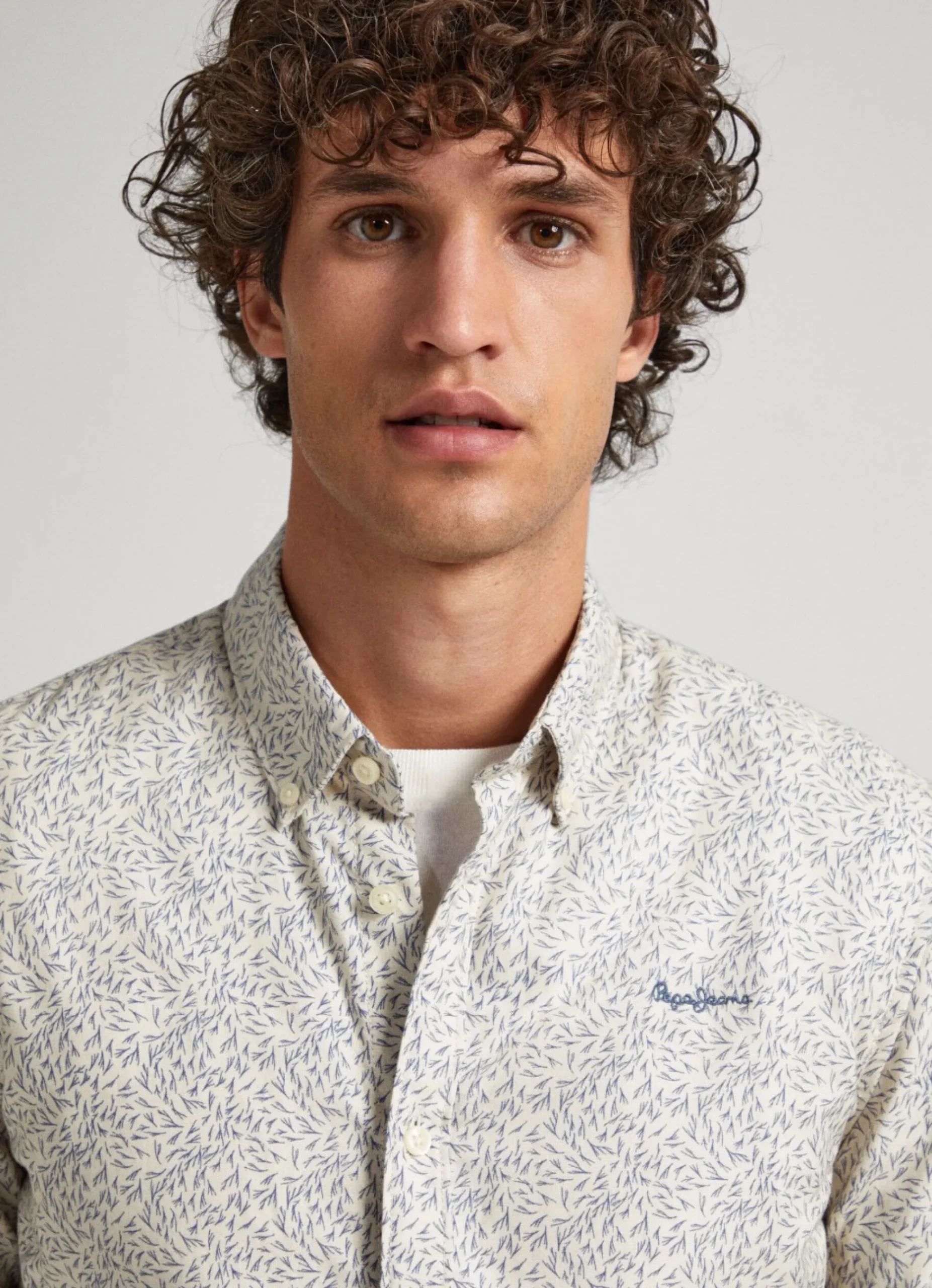 Homem Pepe Jeans Camisas>Camisa Oxford Padrao Floral