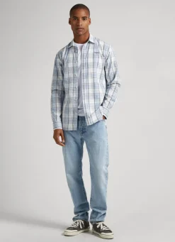 Homem Pepe Jeans Camisas>Camisa Oxford Xadrez