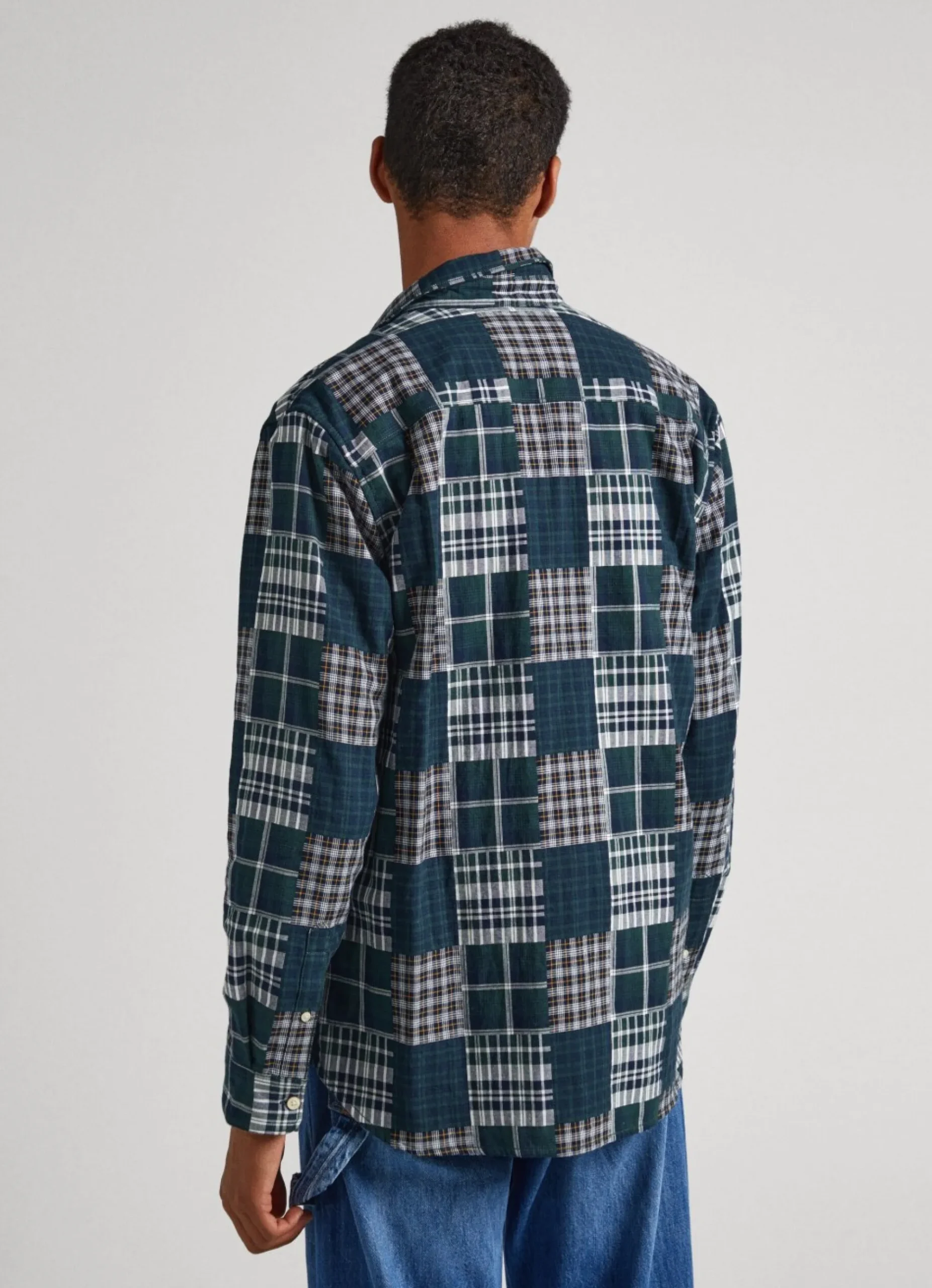 Homem Pepe Jeans Camisas>Camisa Patchwork Regular Fit