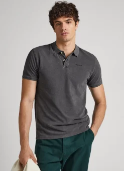 Homem Pepe Jeans Polos>Camisa Piquet Com Logo Bordado