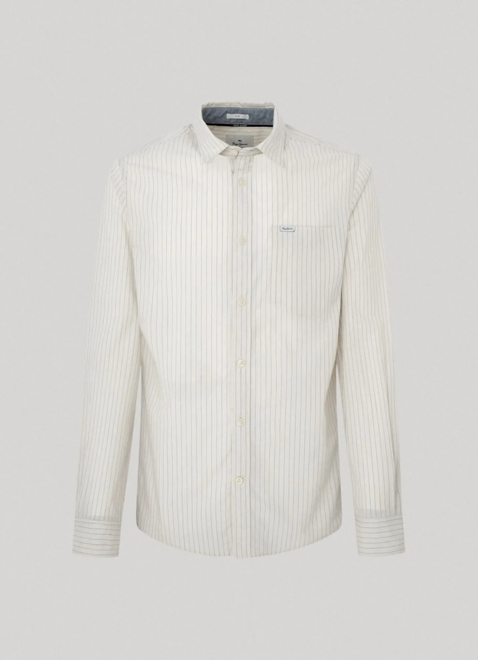 Homem Pepe Jeans Camisas>Camisa Popelina As Riscas Bengala