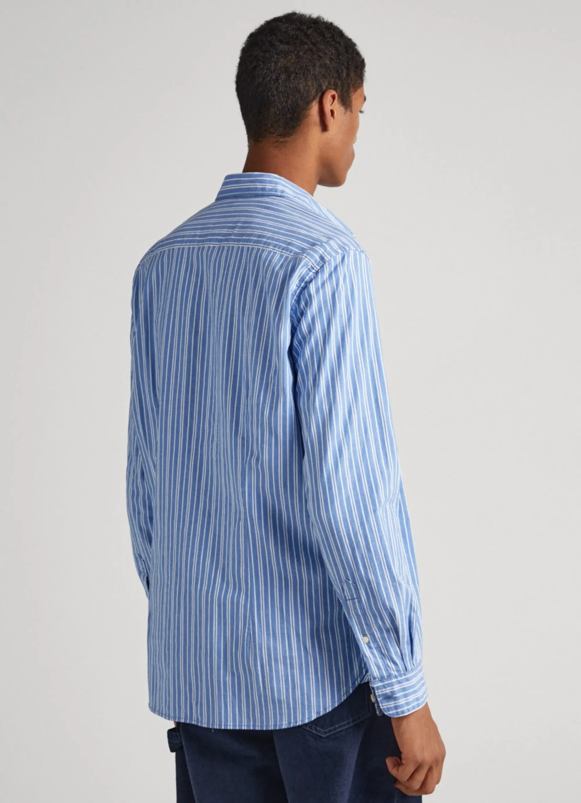 Homem Pepe Jeans Camisas>Camisa Popelina As Riscas