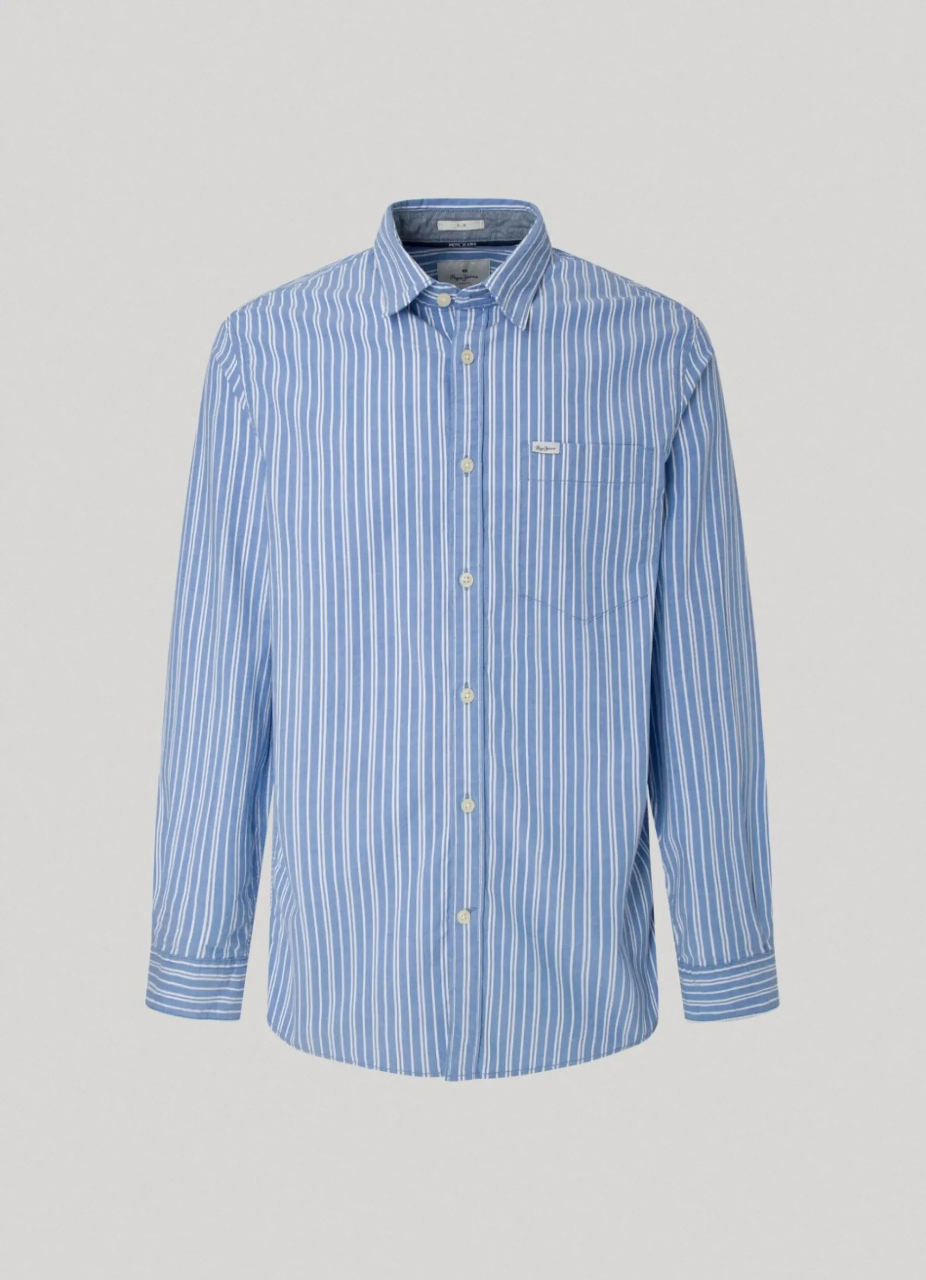 Homem Pepe Jeans Camisas>Camisa Popelina As Riscas