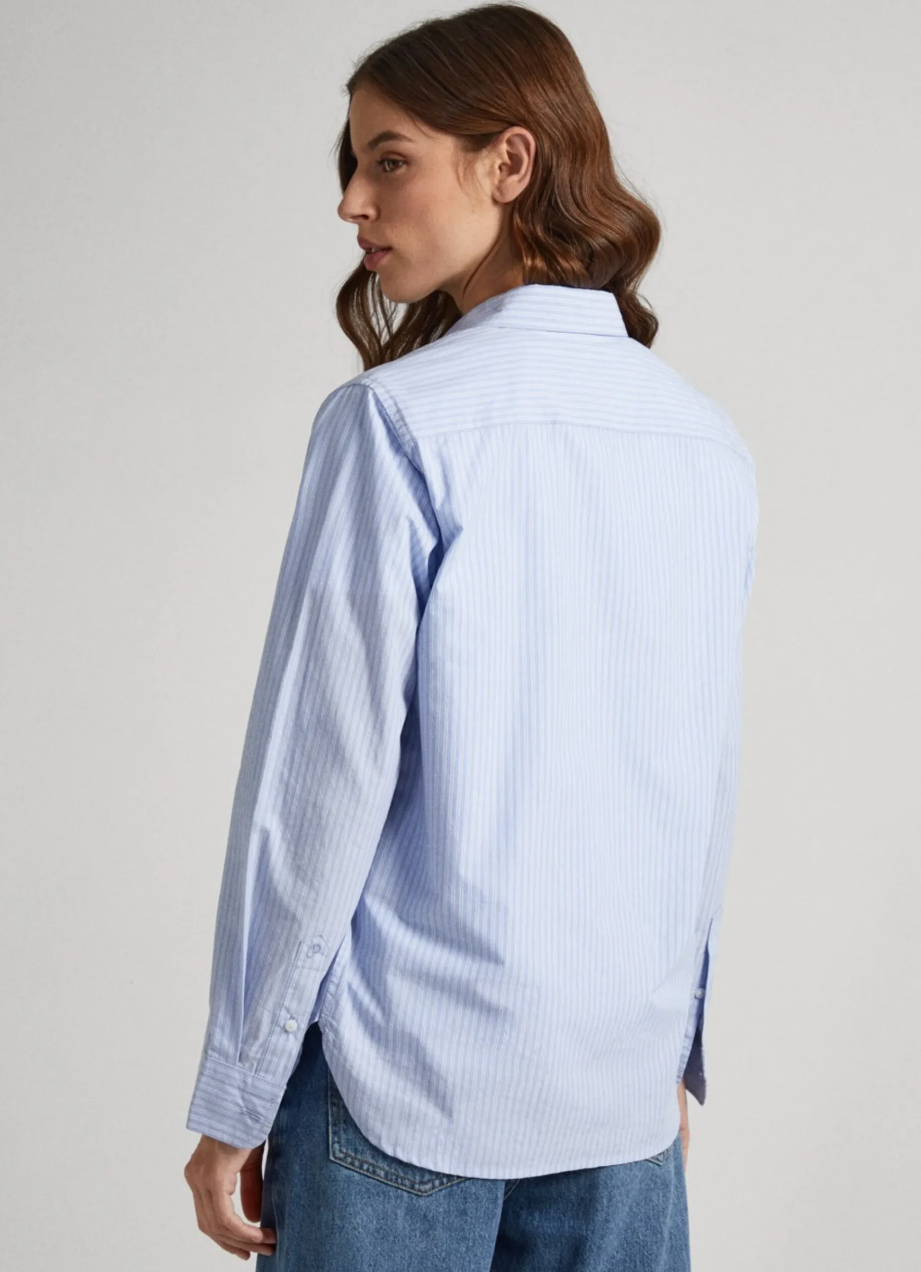 Mulher Pepe Jeans Camisas E Blusas>Camisa Popelina As Riscas