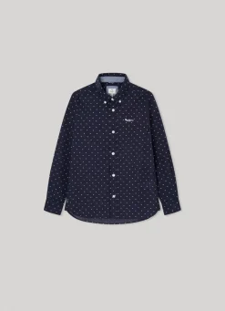 Rapaz Pepe Jeans Polos E Camisas>Camisa Popelina Bolinhas