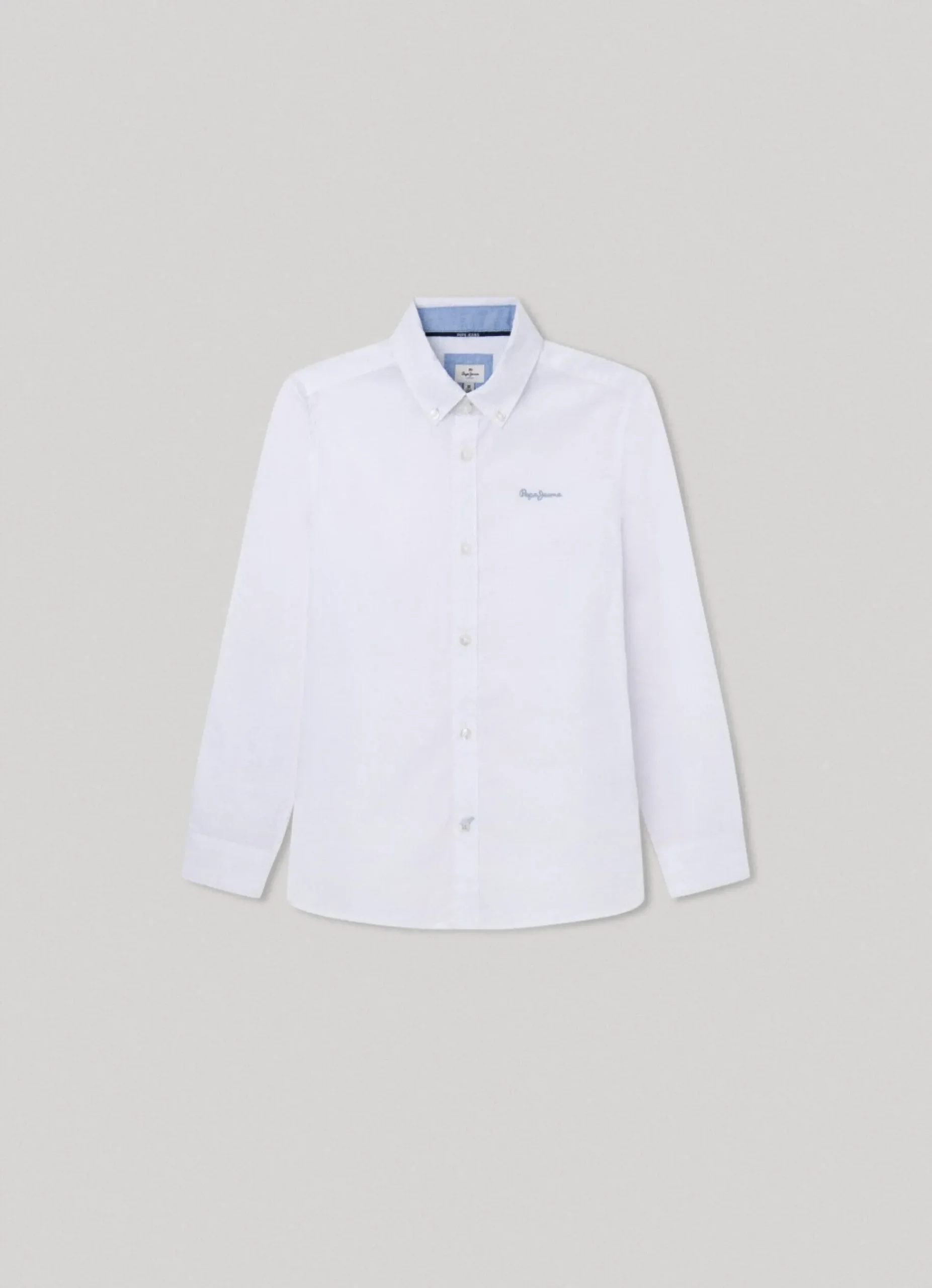 Rapaz Pepe Jeans Polos E Camisas>Camisa Popelina Logo Bordado