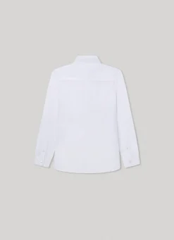 Rapaz Pepe Jeans Polos E Camisas>Camisa Popelina Logo Bordado