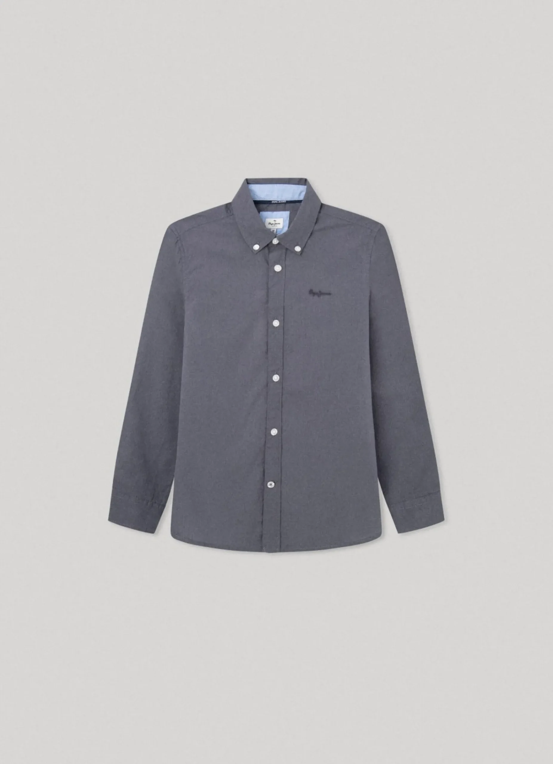 Rapaz Pepe Jeans Polos E Camisas>Camisa Popelina Logo Bordado