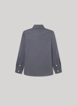 Rapaz Pepe Jeans Polos E Camisas>Camisa Popelina Logo Bordado