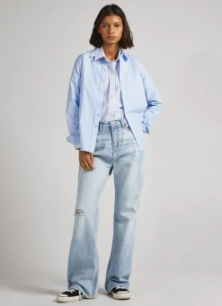 Mulher Pepe Jeans Camisas E Blusas>Camisa Popelina Regular Fit