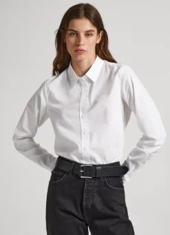 Mulher Pepe Jeans Camisas E Blusas>Camisa Popelina Regular Fit
