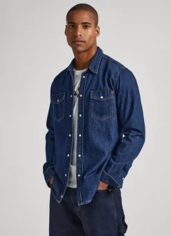 Homem Pepe Jeans Camisas>Camisa Regular Fit