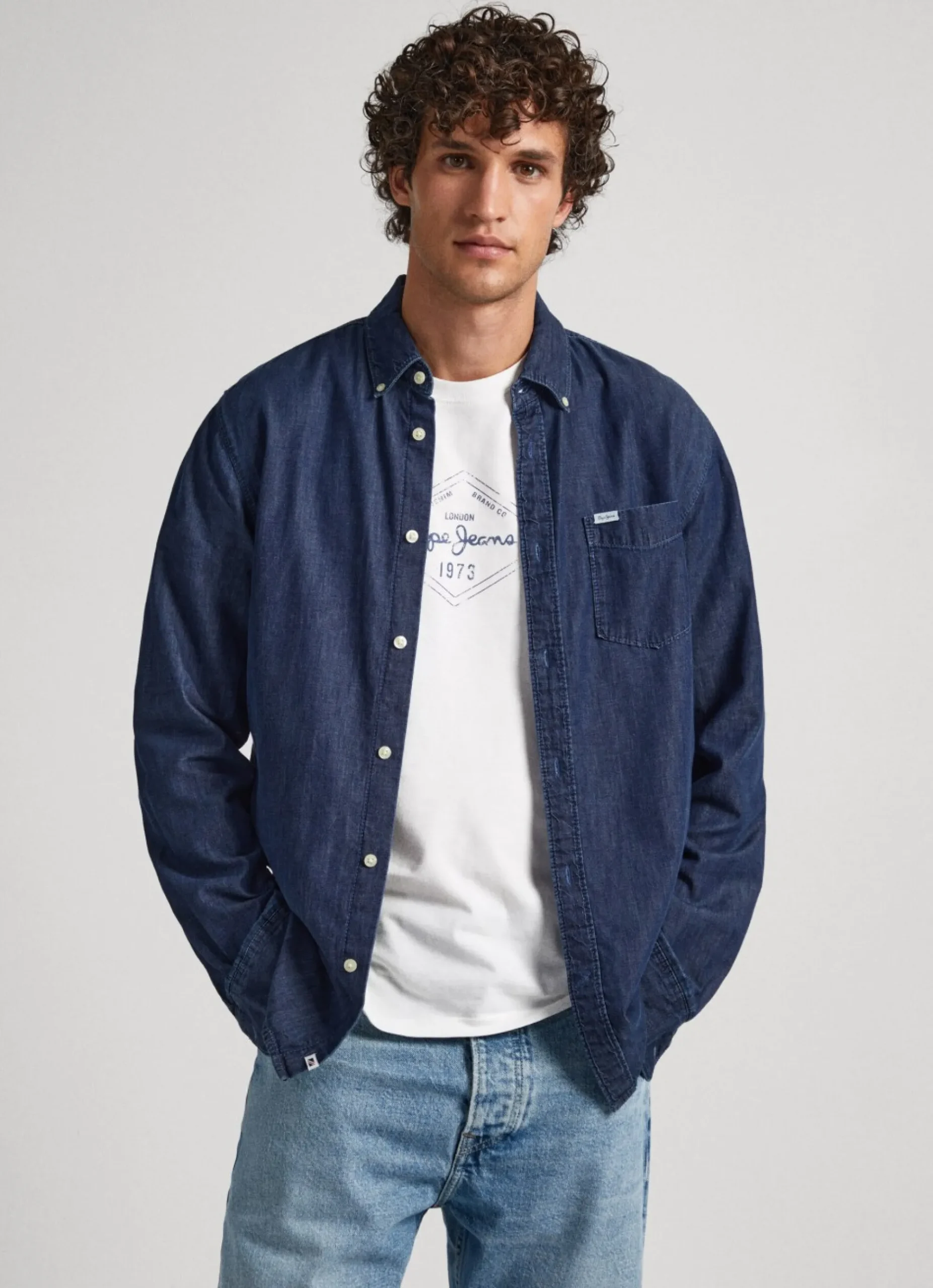 Homem Pepe Jeans Camisas>Camisa Regular Fit