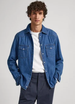 Homem Pepe Jeans Camisas>Camisa Regular Fit