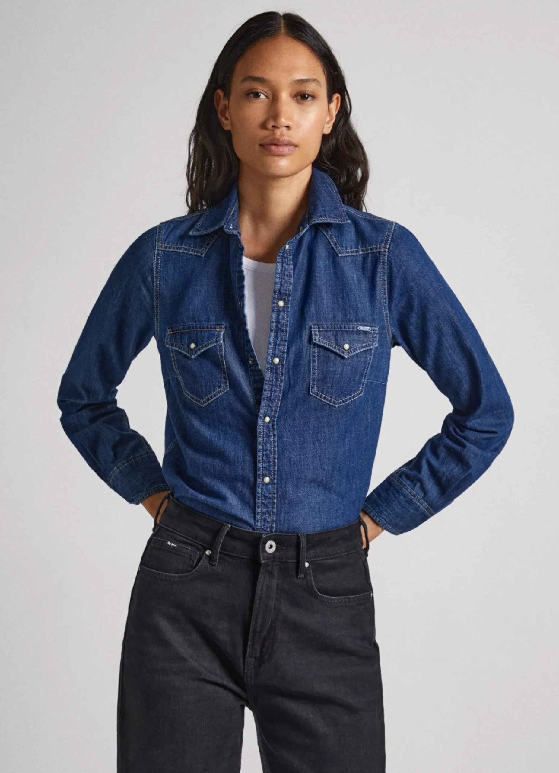 Mulher Pepe Jeans Camisas E Blusas>Camisa Regular Fit