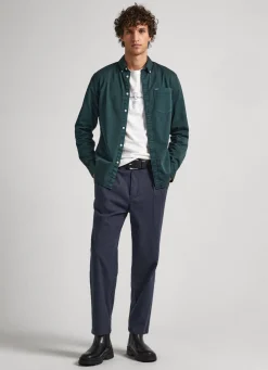 Homem Pepe Jeans Camisas>Camisa Sarja Algodao Regular Fit