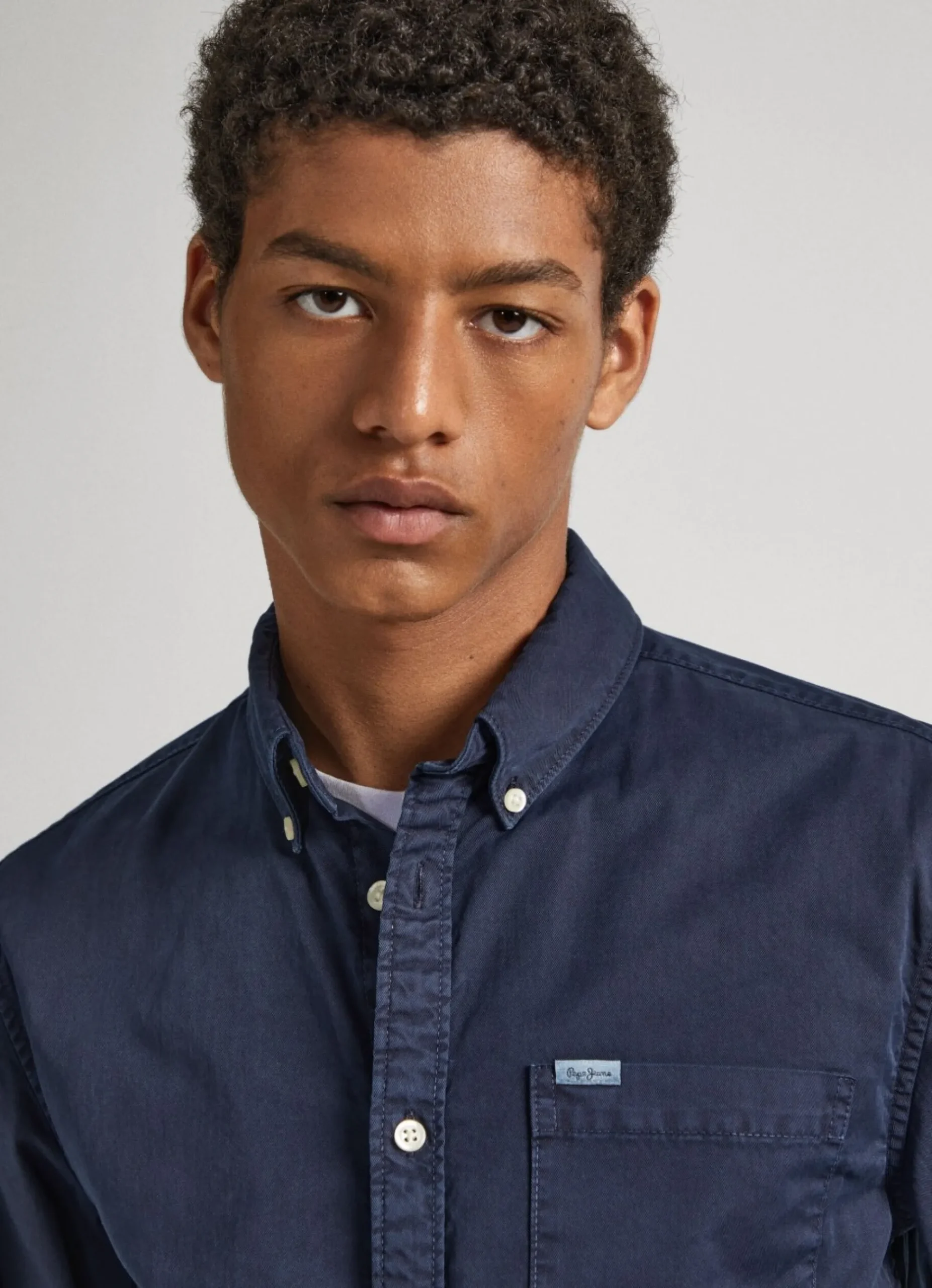 Homem Pepe Jeans Camisas>Camisa Sarja Algodao Regular Fit