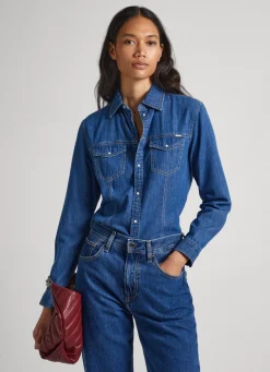 Mulher Pepe Jeans Camisas E Blusas>Camisa Slim Fit
