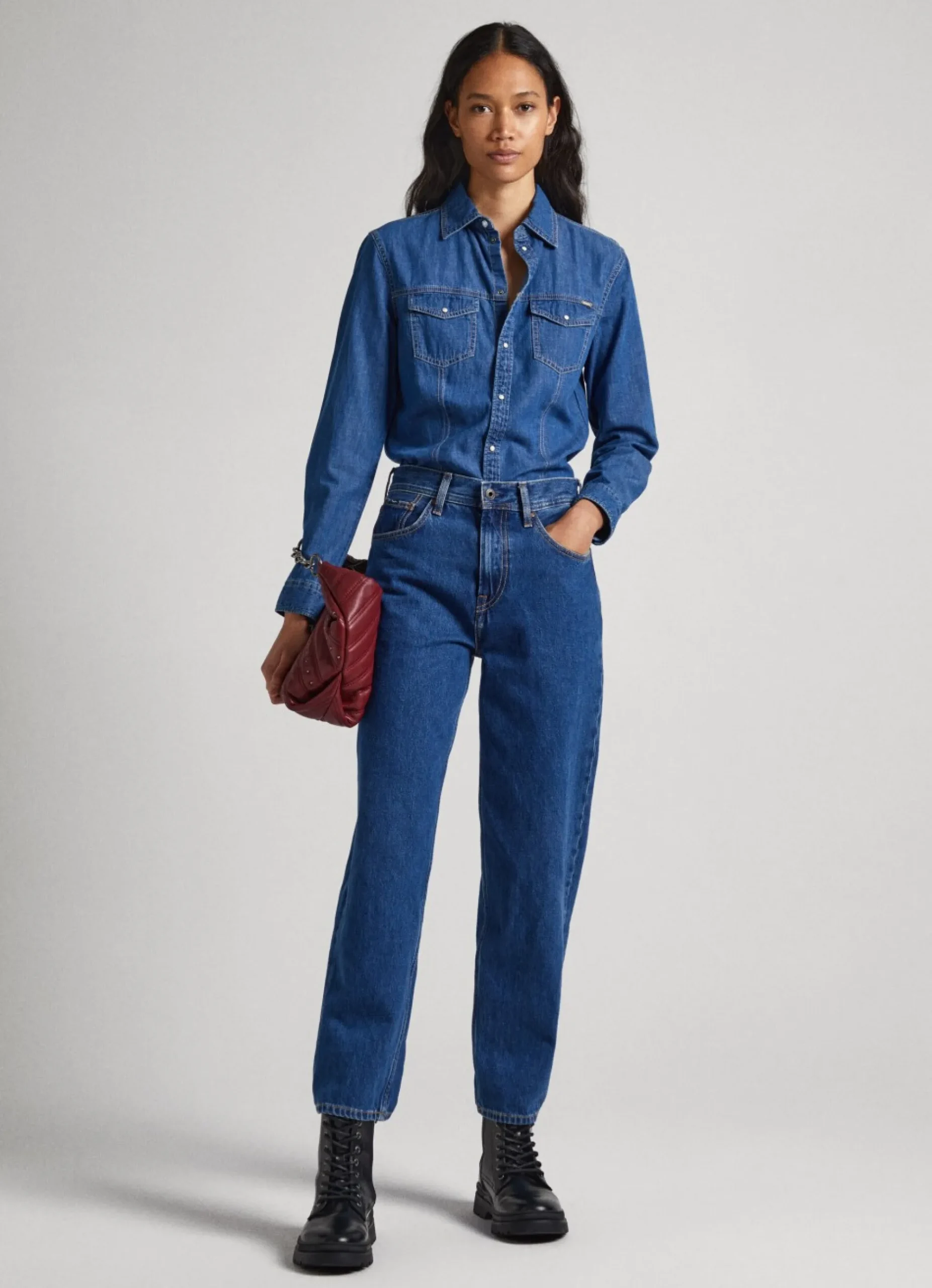 Mulher Pepe Jeans Camisas E Blusas>Camisa Slim Fit