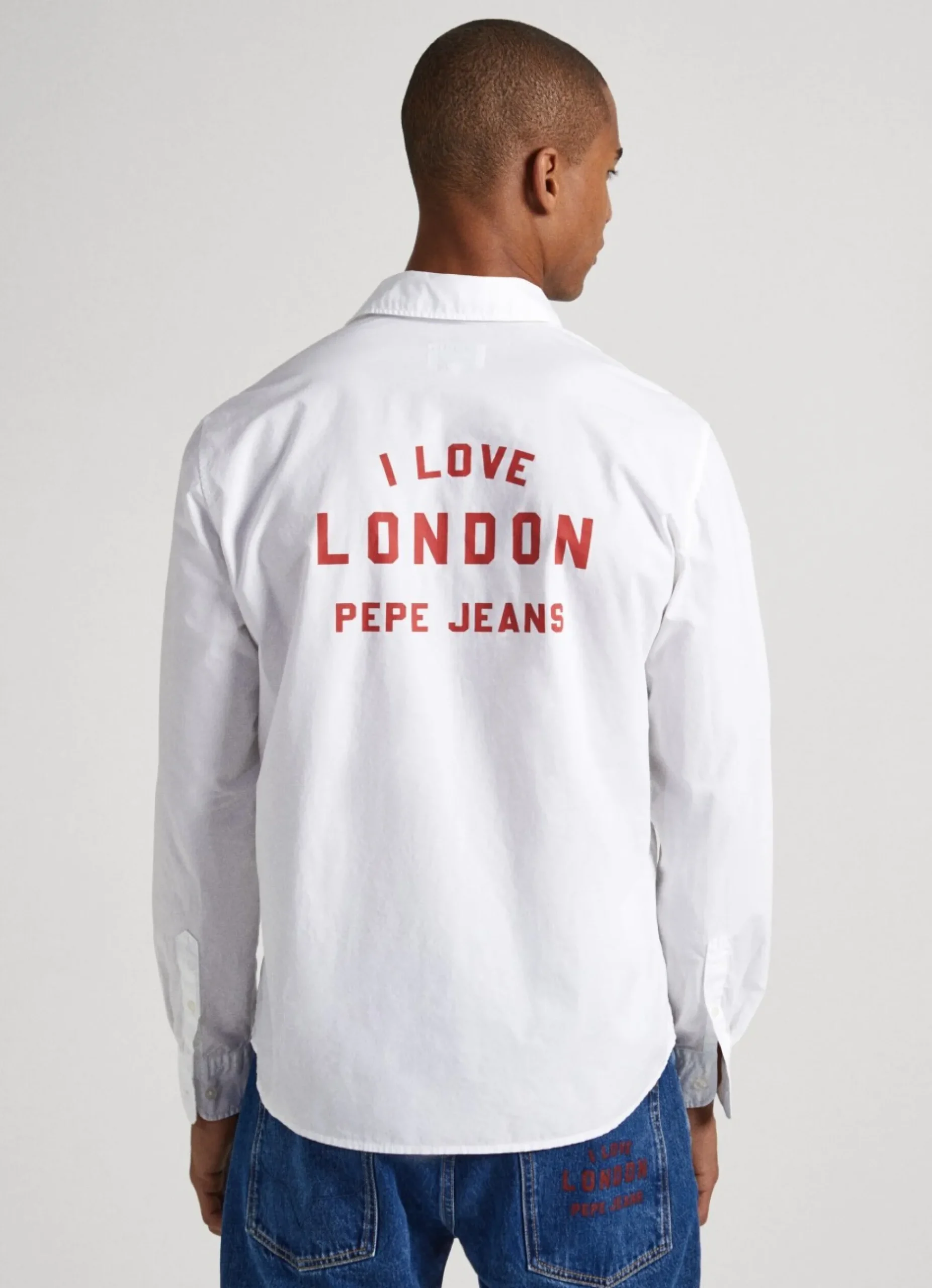 Homem Pepe Jeans Camisas>Camisa Unisexo I Love London