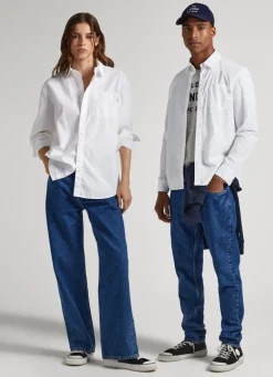 Mulher Pepe Jeans Camisas E Blusas>Camisa Unisexo I Love London
