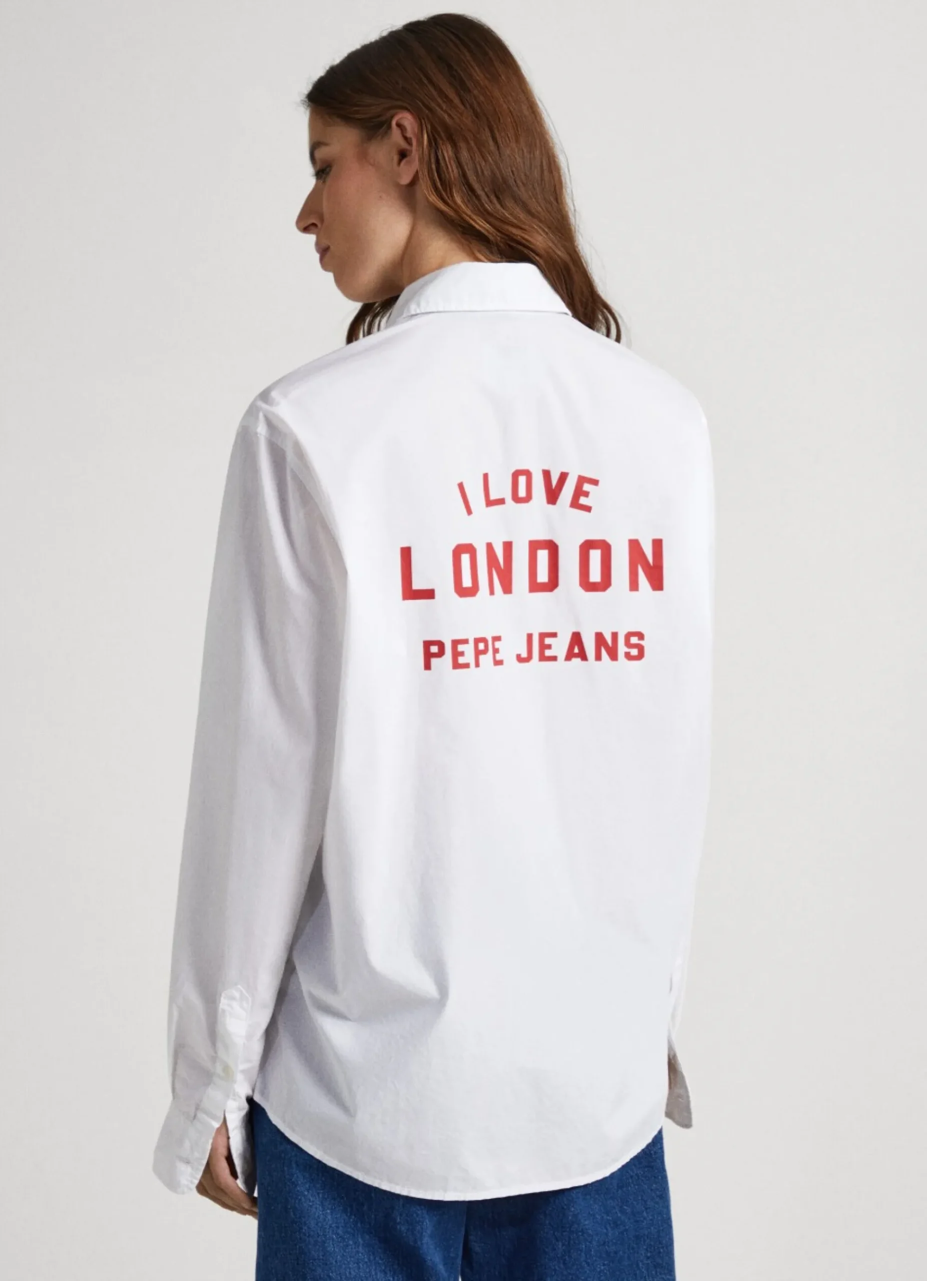 Mulher Pepe Jeans Camisas E Blusas>Camisa Unisexo I Love London