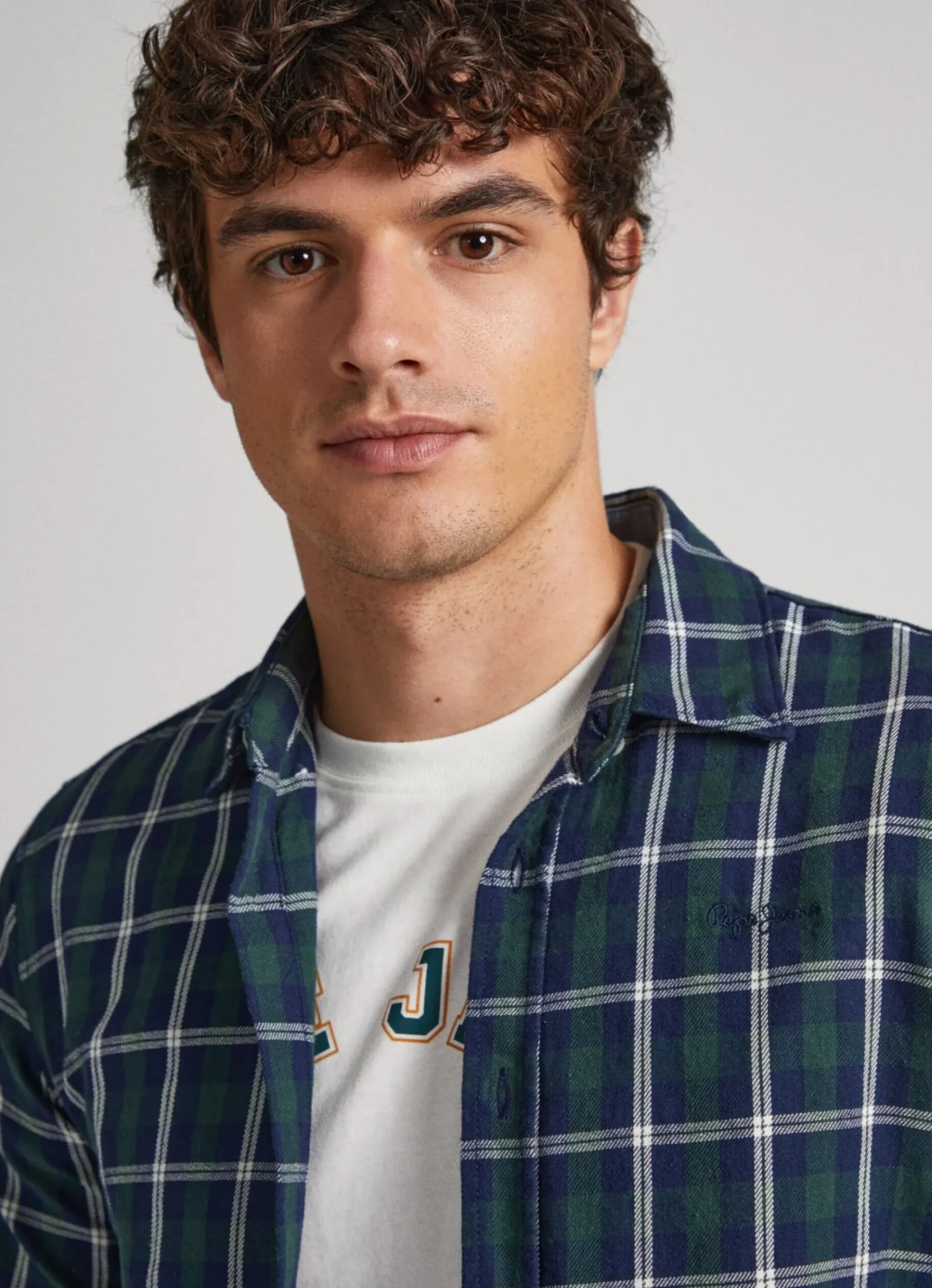 Homem Pepe Jeans Camisas>Camisa Xadrez Algodao Sarja